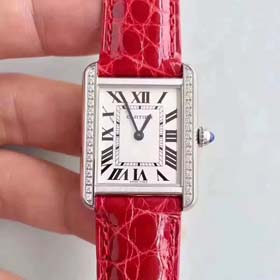 Cartier Crocodile leather belt men's and women's circular pattern folding buckle watch（37 styles)-2069  