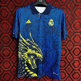 24 25 Blue Real Madrid Dragon Beast Edition Football Jersey（12 styles)-1919  