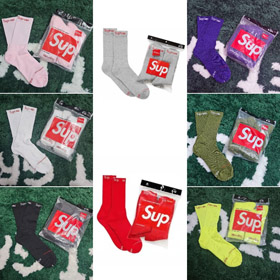 Supreme x Hanes Athletic Terry Socks-6698  